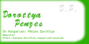 dorottya penzes business card