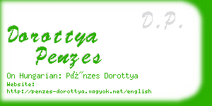 dorottya penzes business card